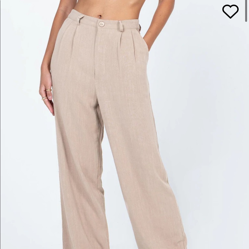 Princess Polly Brenda Pants Beige - Picture 2 of 4